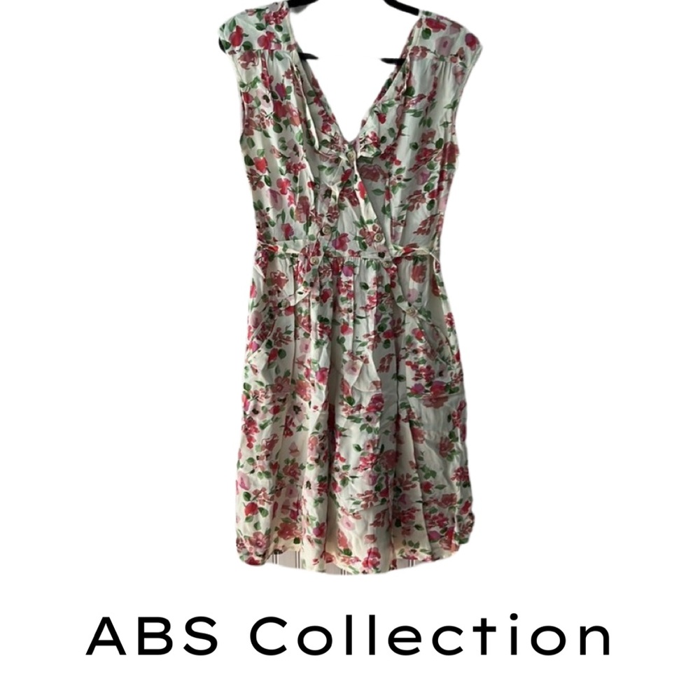 ABS COLLECTION GARDEN PRINT FLORAL DRESS